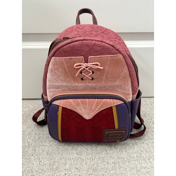 NEW Loungefly Disney Hocus Pocus Sarah Sanderson Mini Backpack - Picture 1 of 13